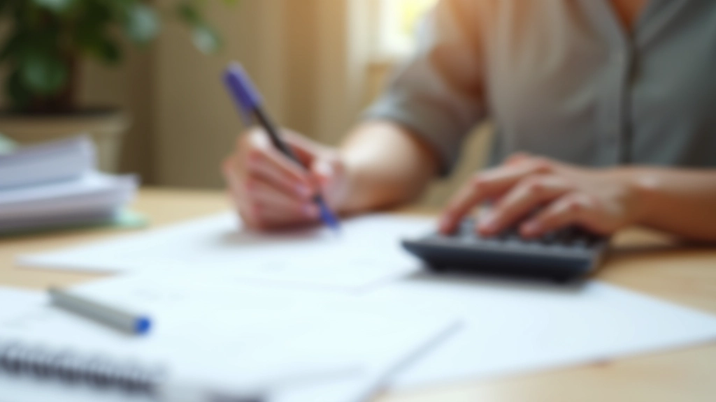 Planification budgétaire détaillée avec documents et calculatrice pour le premier appartement