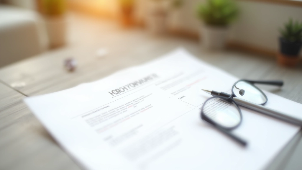 Gros plan d'un contrat de location avec lunettes et stylo, sur surface texturée