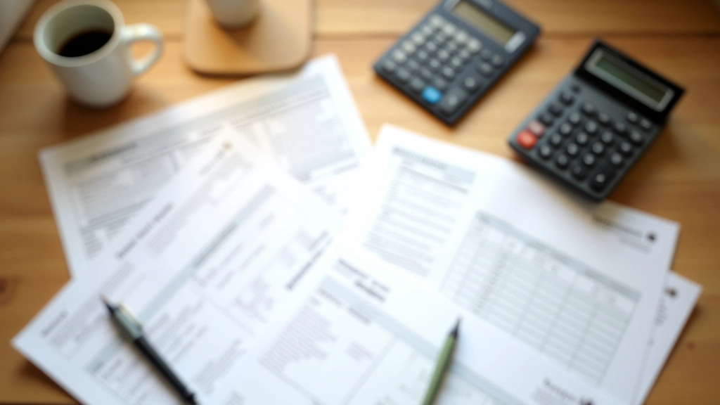 Contrats de location et documents administratifs sur un bureau avec stylo et café