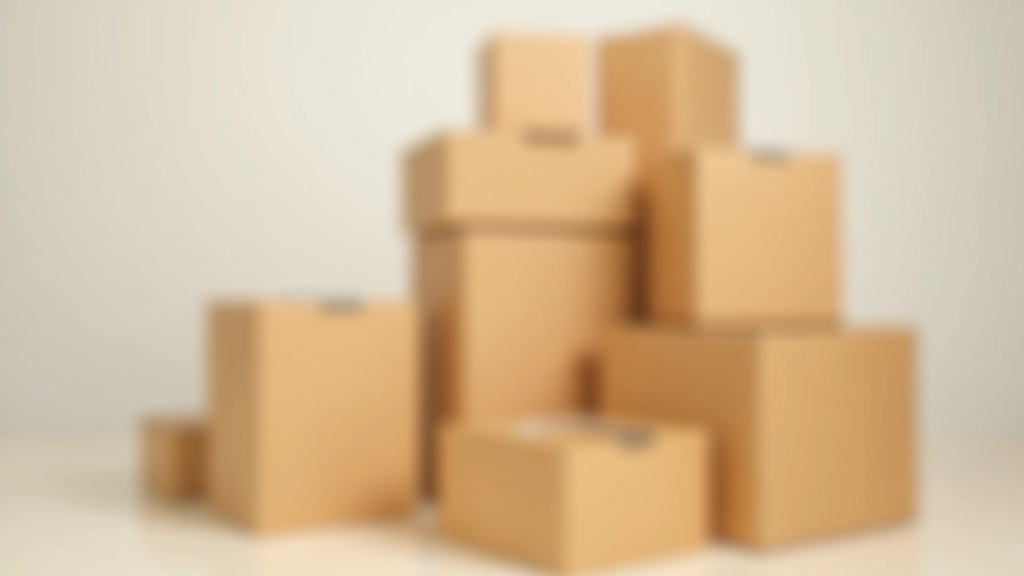 Pile de cartons de déménagement bruns de différentes tailles avec du ruban adhésif et des marqueurs noirs